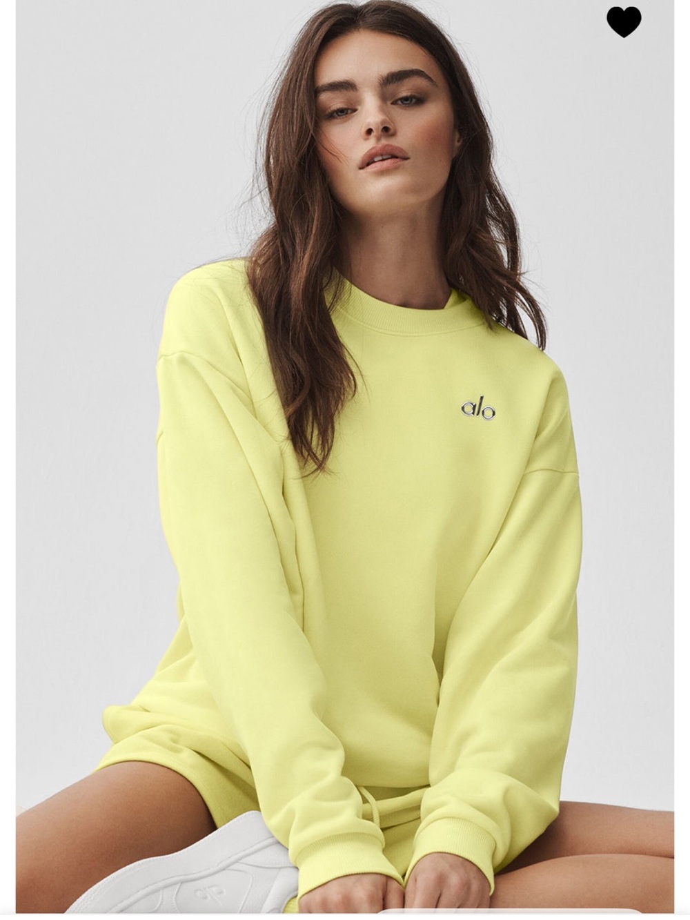 Brand new with tags! ALO Yoga Sunshine Crewneck Pullover, size M